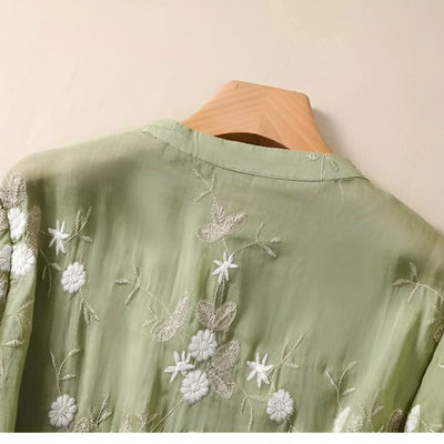 Ivy™ Flower Button Blouse