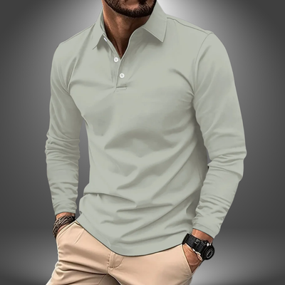Diego | Elegante Handgemaakte Lange Mouwen Polo