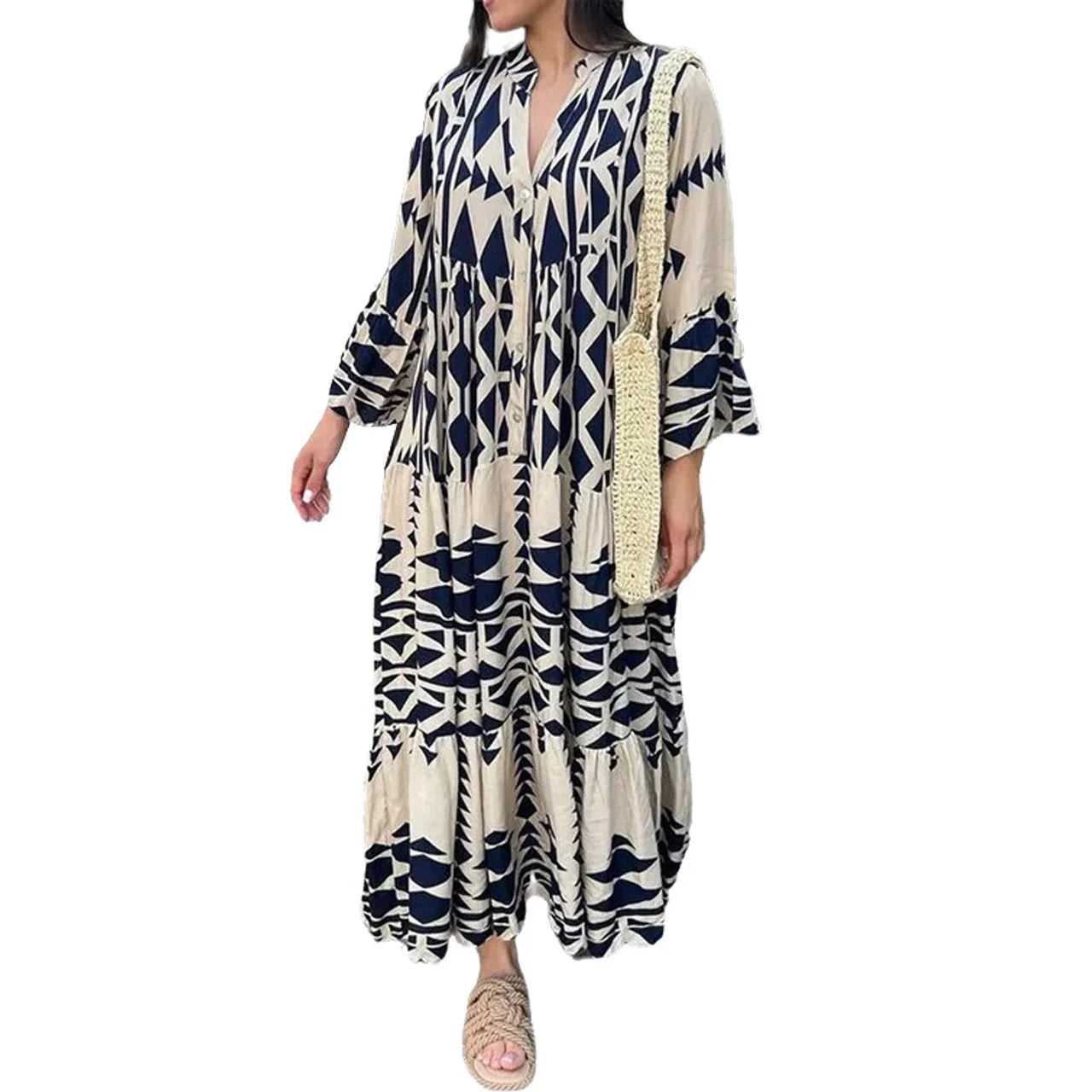 Sienna - Elegante casual overhemdjurk