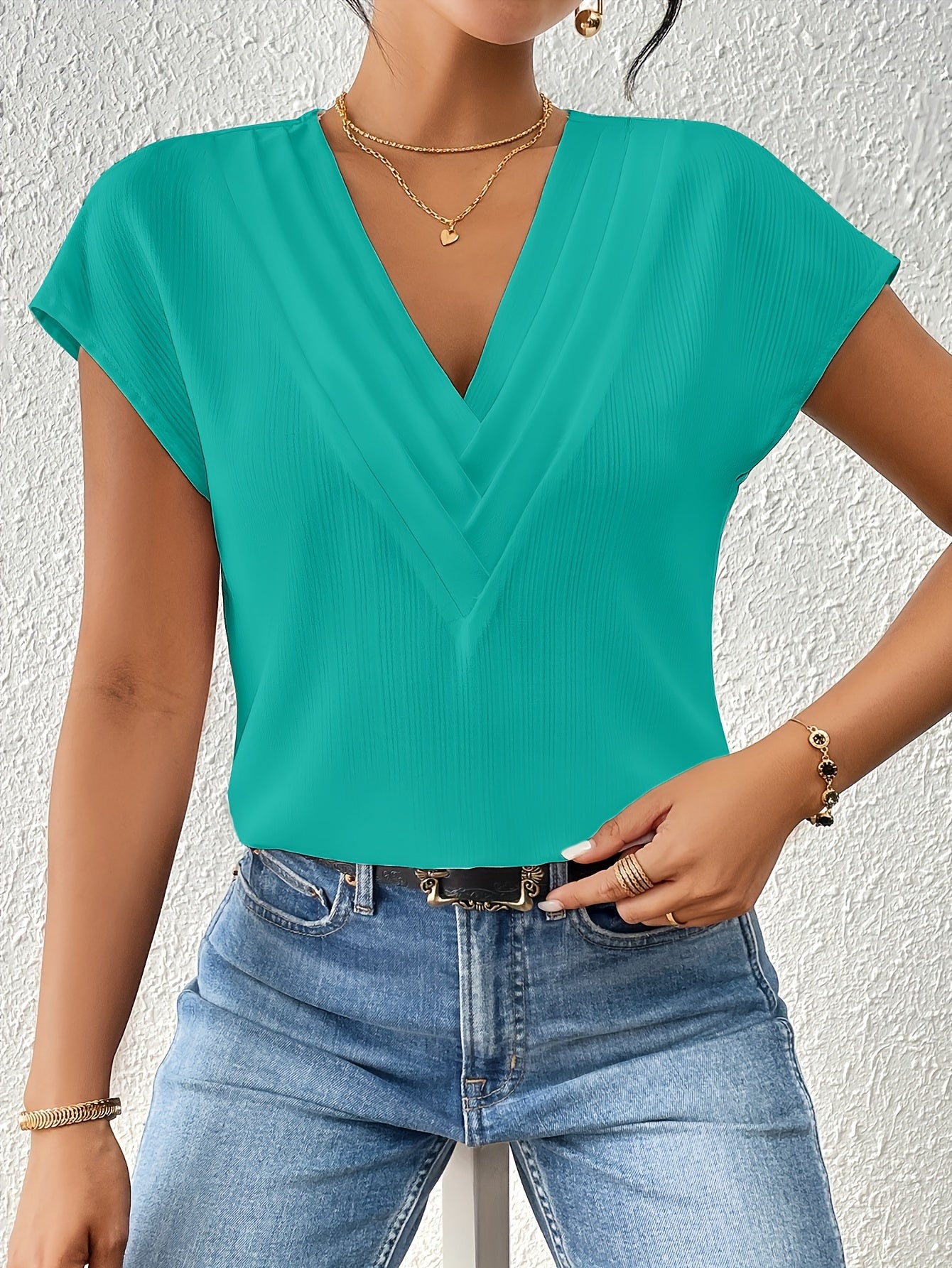 Sara - Dames Elegante V-Hals Blouse