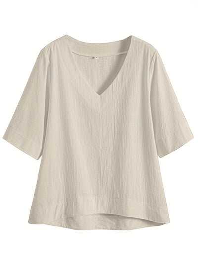 YARA | COMFORTABELE LOSSE BLOUSE MET BUIKBEDDEKKING