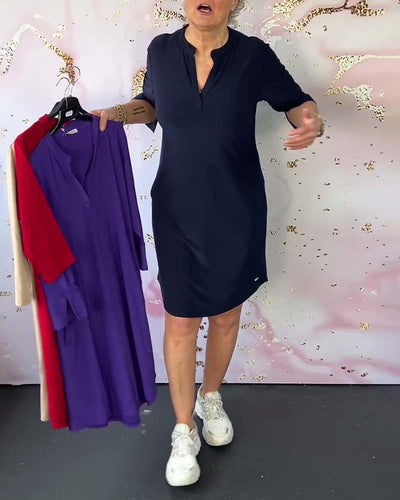 Lina™ | Comfortabele Polo-jurk voor elke dag