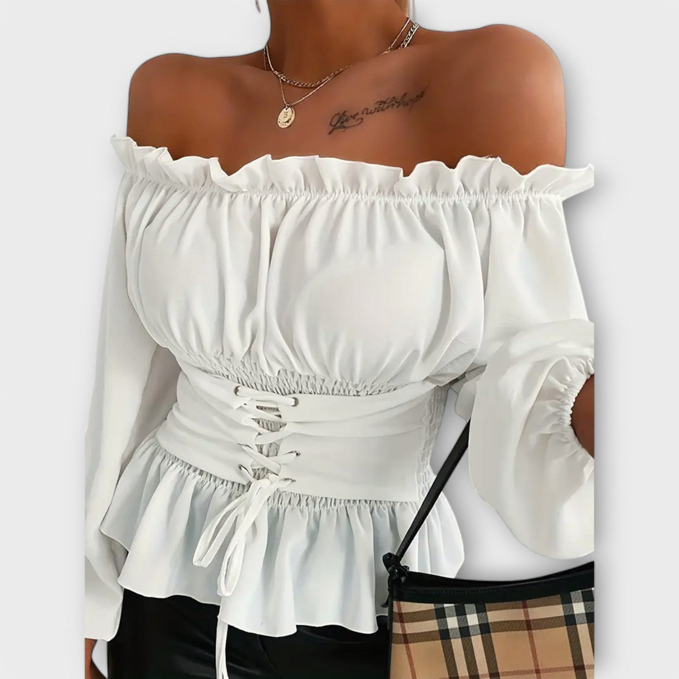 Amelia™ Blouse met Rimpeldetails