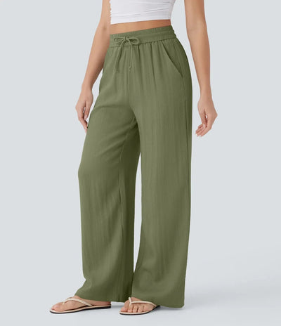 Aria - Elegante linnen broek