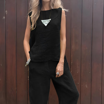 Julia – Mouwloze top en lange broek