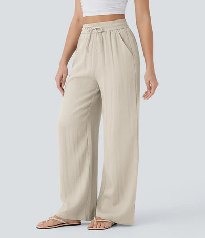 Aria - Elegante linnen broek