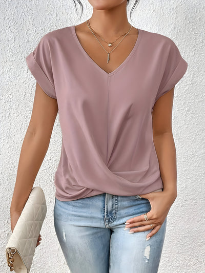 Elsa™ | Casual T-shirt met V-hals