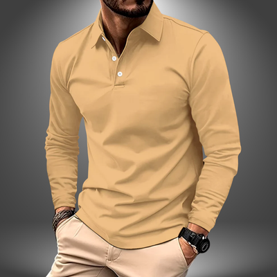 Diego | Elegante Handgemaakte Lange Mouwen Polo