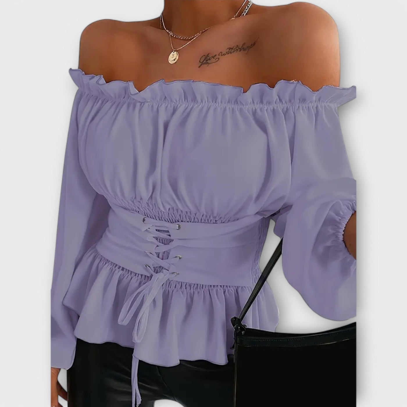 Amelia™ Blouse met Rimpeldetails