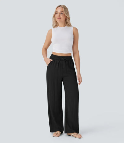 Aria - Elegante linnen broek