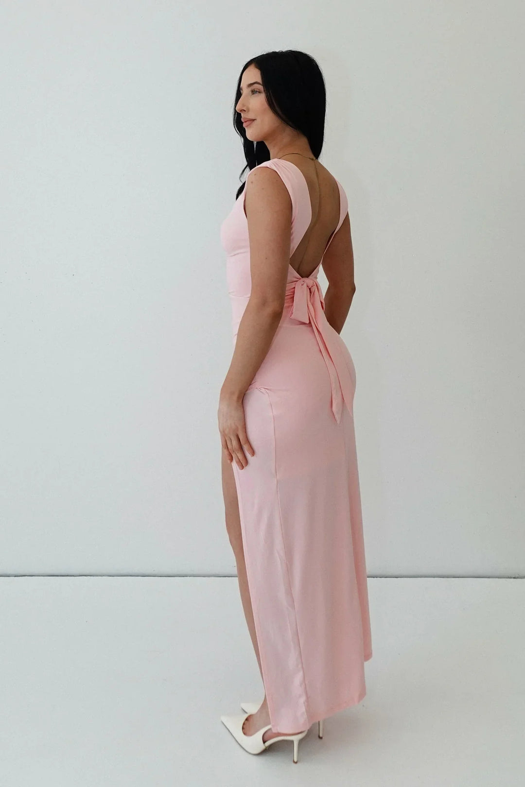 Claire™ | Figuuraccentuerende Splitjurk met Rimpelingen