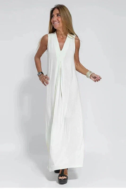 Béatrice - Elegante lange jurk + bijpassende cardigan KADO