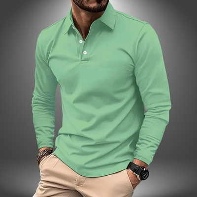 Diego | Elegante Handgemaakte Lange Mouwen Polo