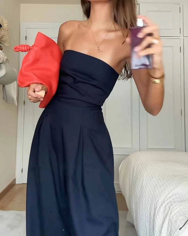 Elsa™ | Elegante strapless jumpsuit