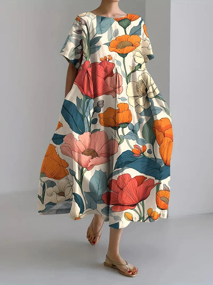NOOR - VINTAGE BOTANISCH DRUKKLEID