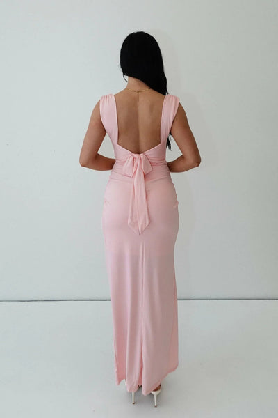Claire™ | Figuuraccentuerende Splitjurk met Rimpelingen
