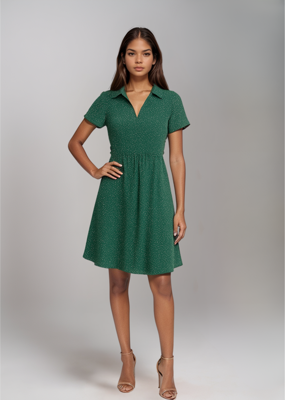 Yara™ | Luchtige Polka-Dot Minijurk