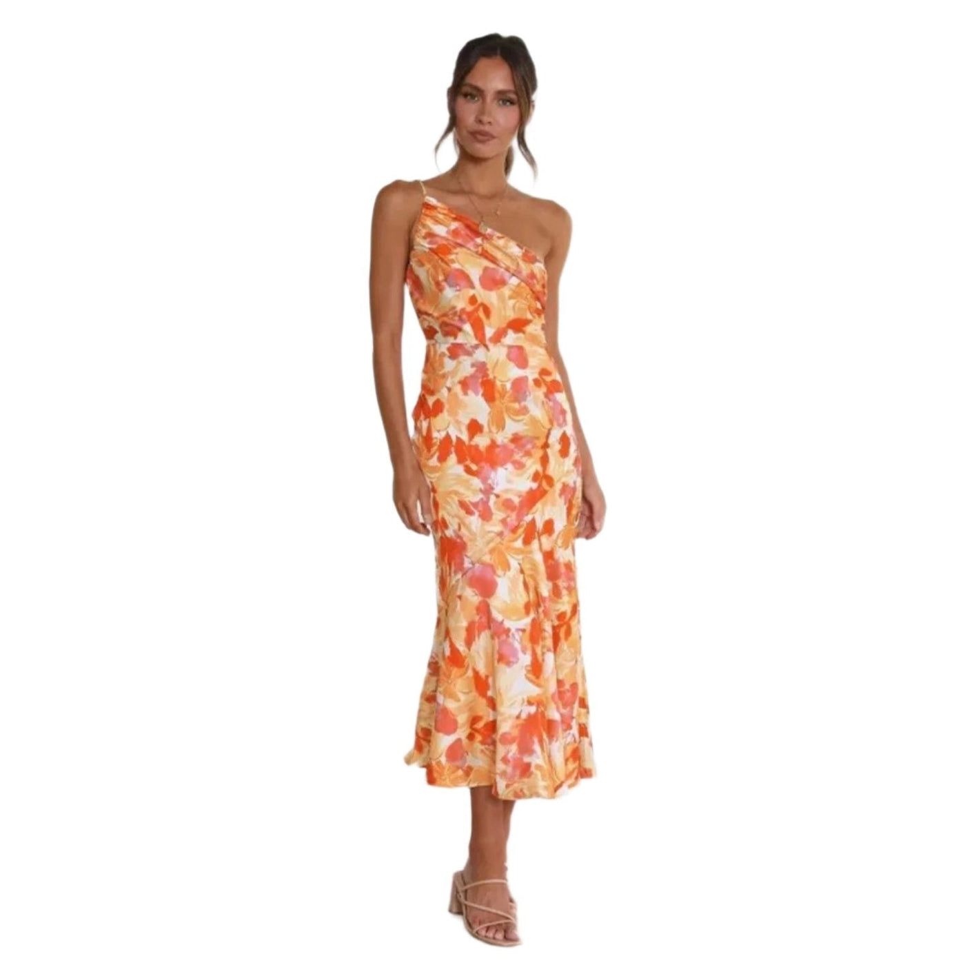 Viktoria™ | Asymmetrische Maxikleed met Bloemenpatroon