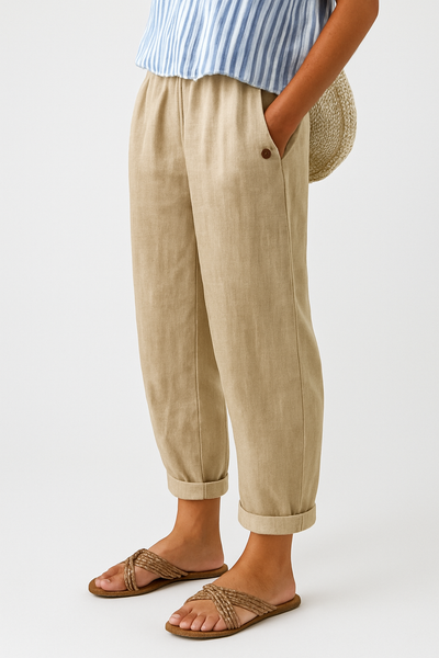 Whitney | Premium Comfort Broek met Zakken aan de Zijkant