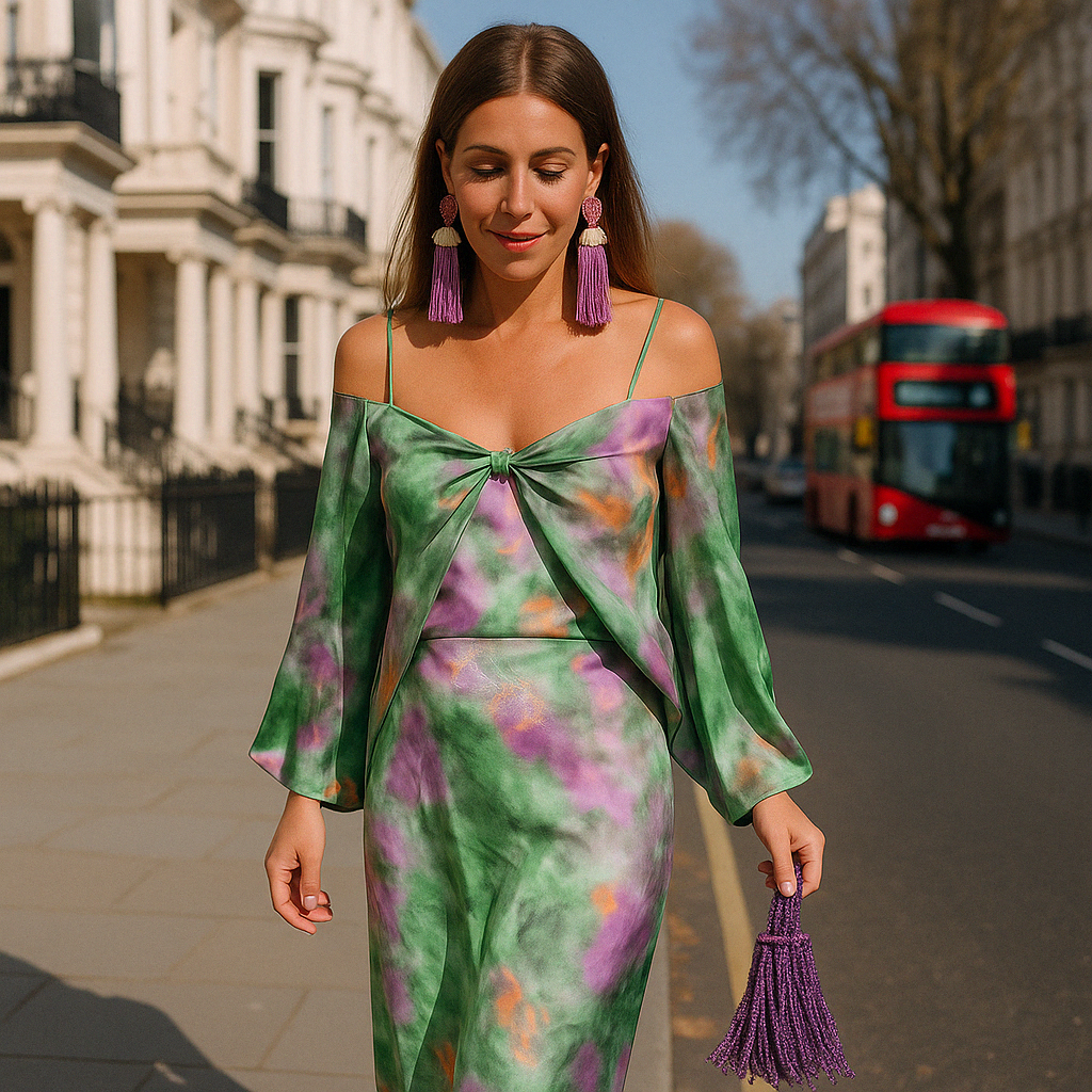 Lena | Elegante Maxi Jurk Met Afneembare Sjaal
