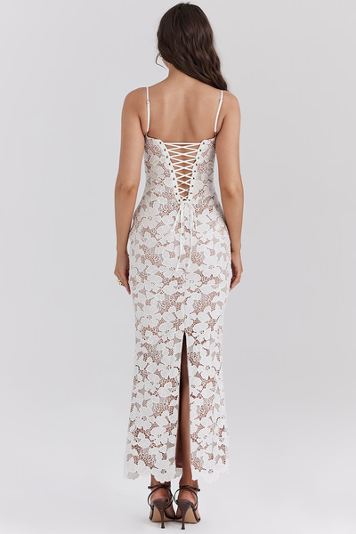 EVANGELINE - Geborduurde Maxi-Jurk