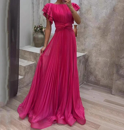 Liese - Elegante Kleurrijke Avondjurk