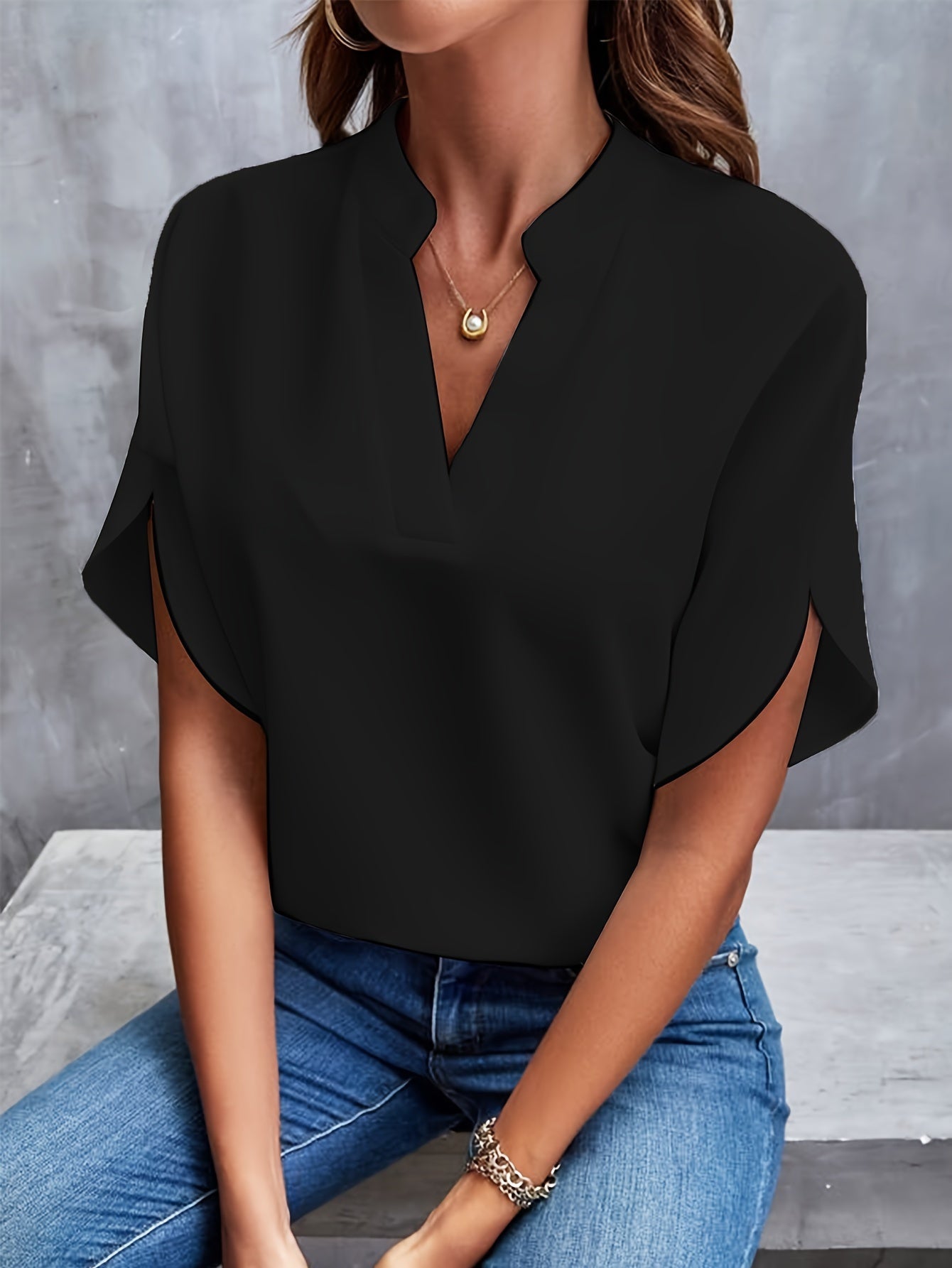 frida™ | blouse met uitlopende mouwen