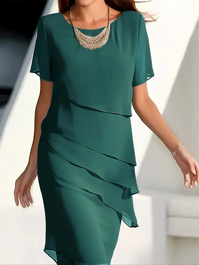Juna™ | Chiffon-Midijurk
