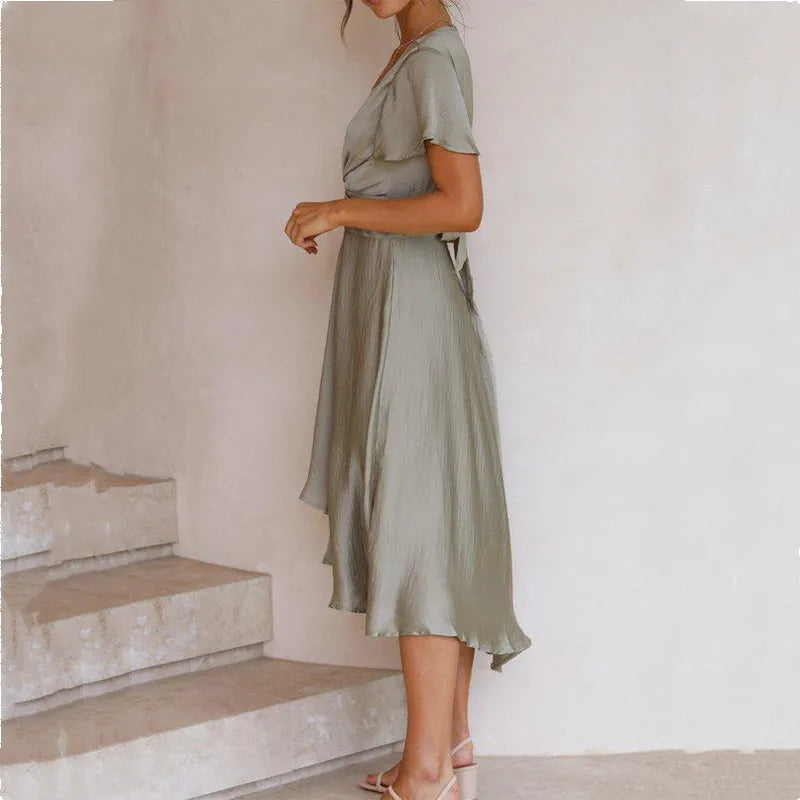 Aija - Sexy Zomerjurk met Diepe V-Hals