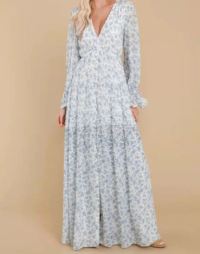 Nancy | Maxi Chiffon Vrijetijdskleed