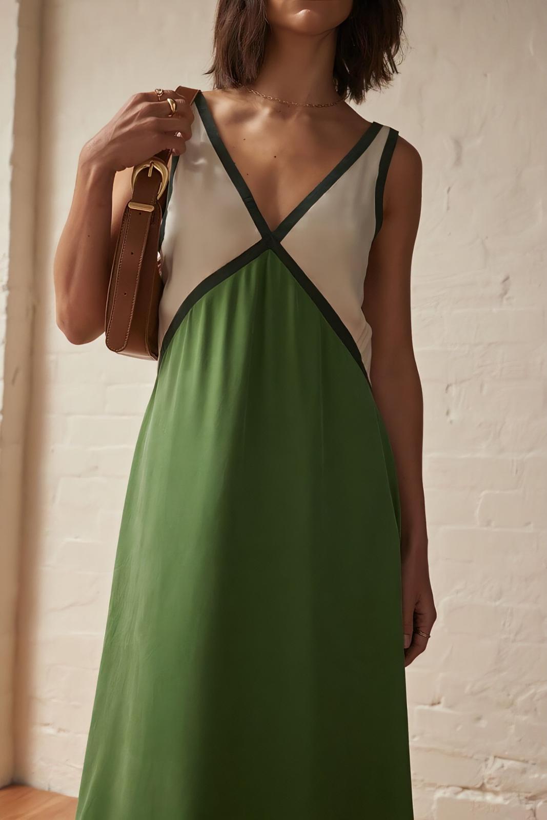 Elena - Mouwloze Midi Jurk