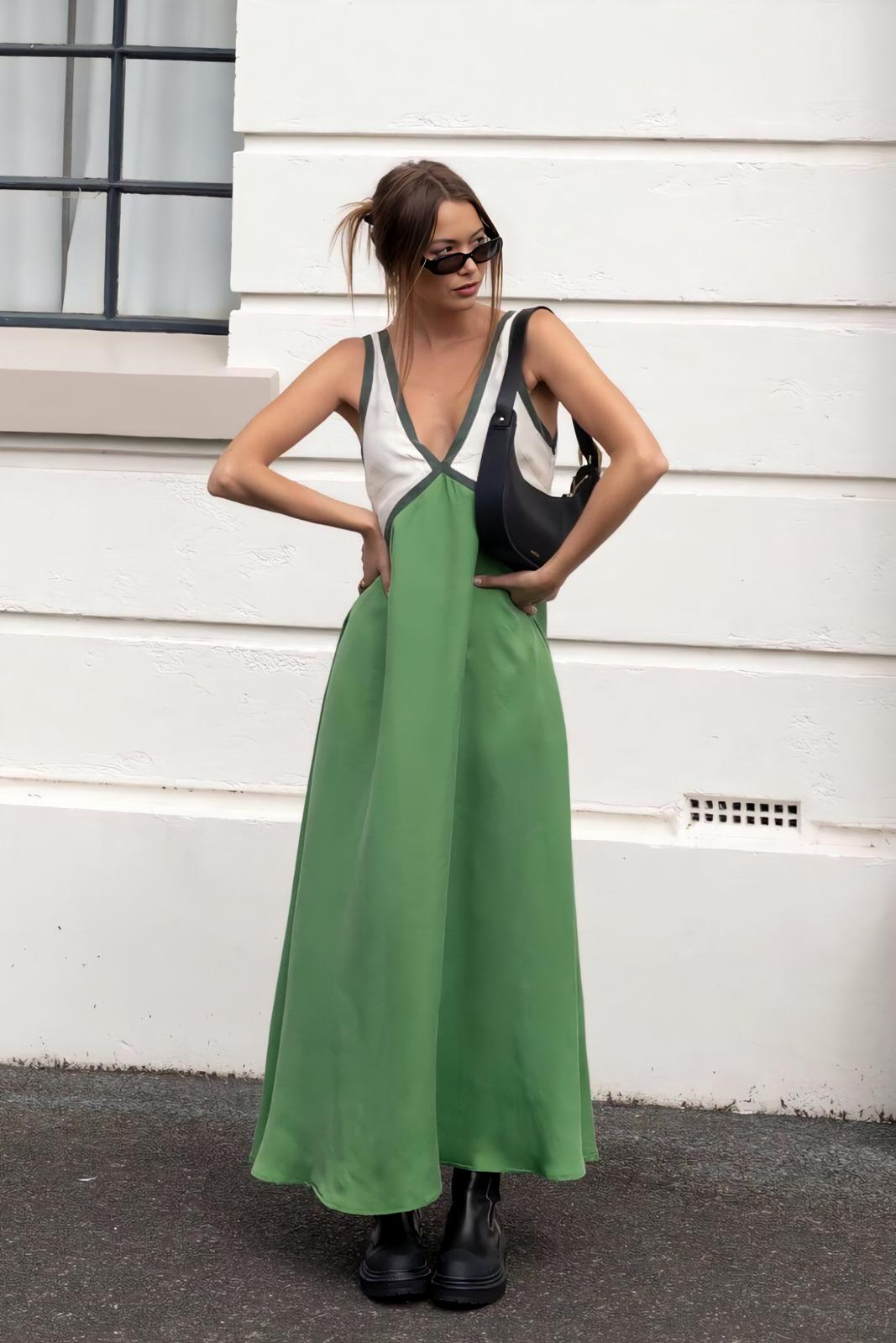 Elena - Mouwloze Midi Jurk