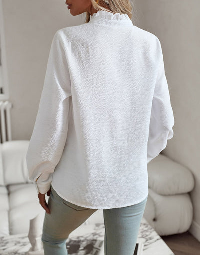 Mila - Rimpel Lange Mouwen Blouse