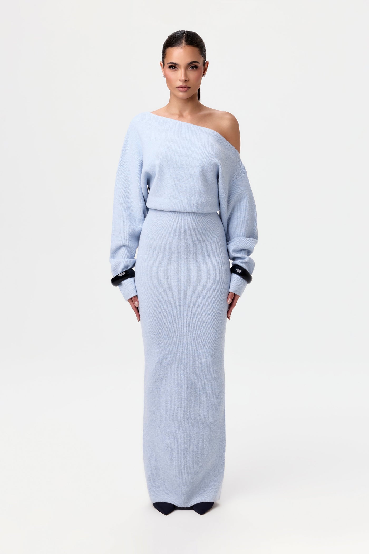 Rosalie™ | Schouderloos Brei-Maxikleed