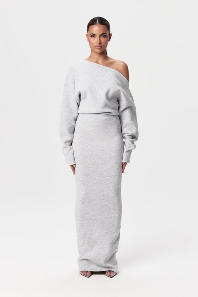 Rosalie™ | Schouderloos Brei-Maxikleed