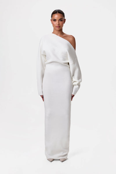 Rosalie™ | Schouderloos Brei-Maxikleed