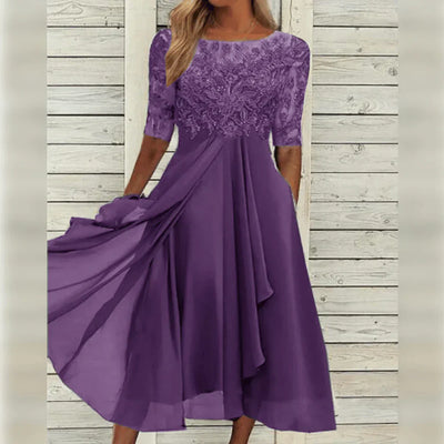 Leni™ | Elegante Chiffonjurk