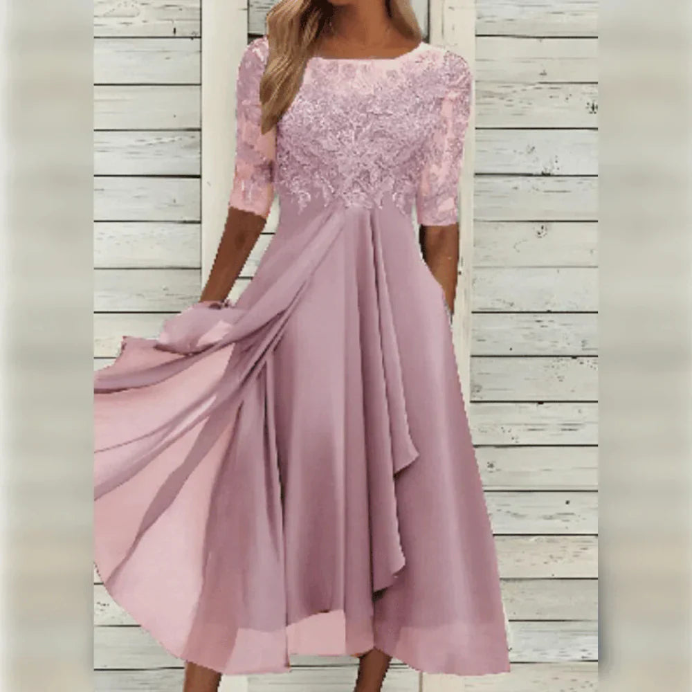 Leni™ | Elegante Chiffonjurk
