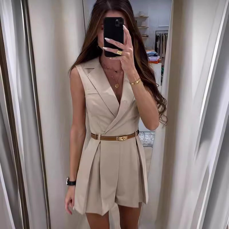 Amber – Aangepaste Geknoopte Playsuit
