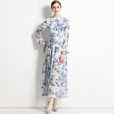 Gabby | Elegante Inktdrukjurk