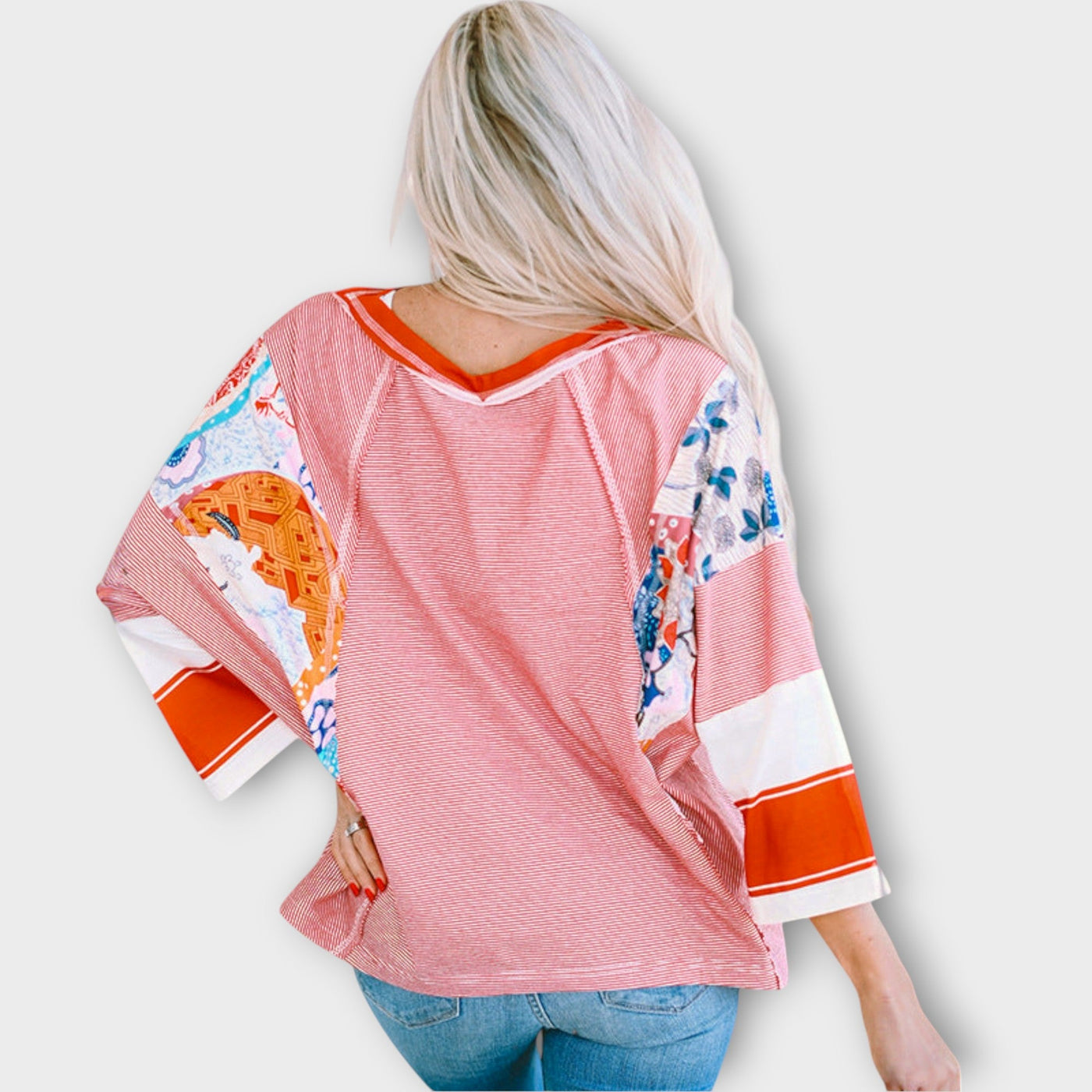 Nella™ Bloemen Patchwork Blouse