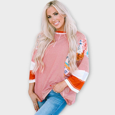 Nella™ Bloemen Patchwork Blouse