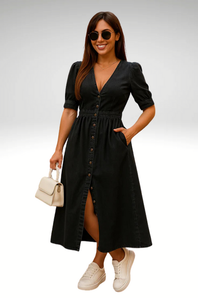 Bonnie - Elegante Denim Jurk