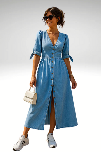 Bonnie - Elegante Denim Jurk