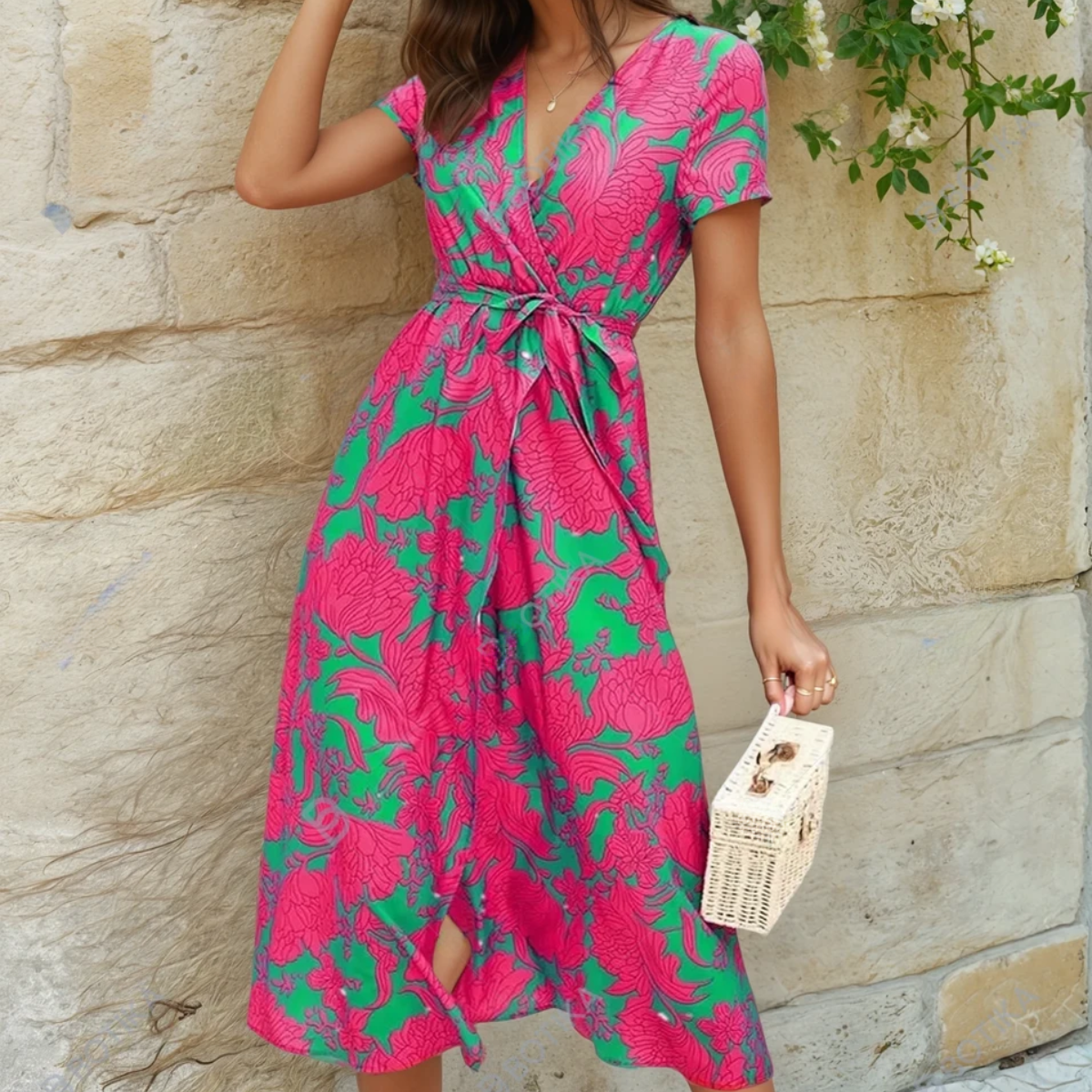 Florence | Lichte en Elegante Kleurige Jurk