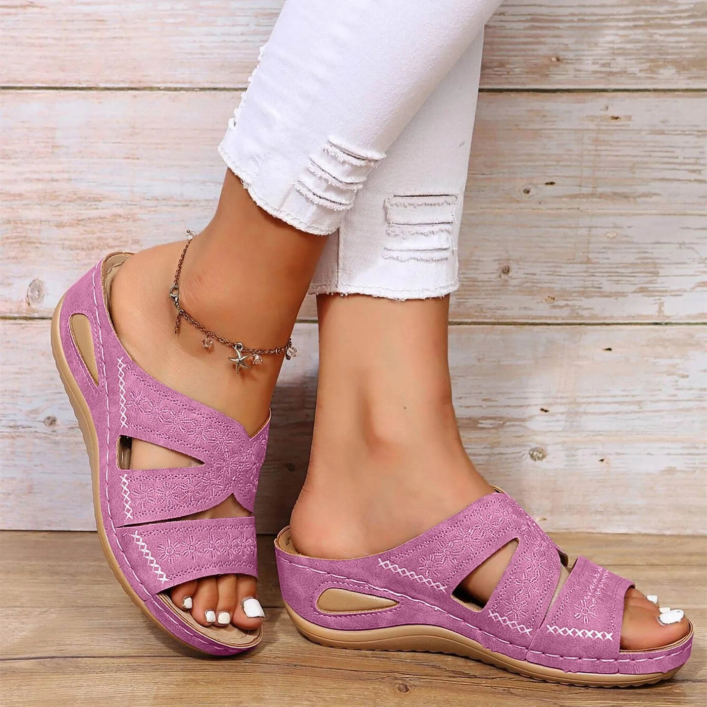 Adalynn - Sandalen met Kristallen Sluiting
