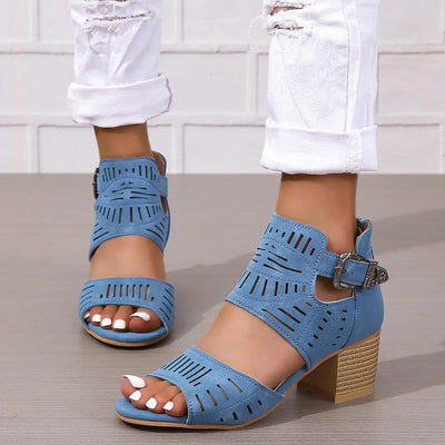 Sienna - Hakken Sandalen met Achterband