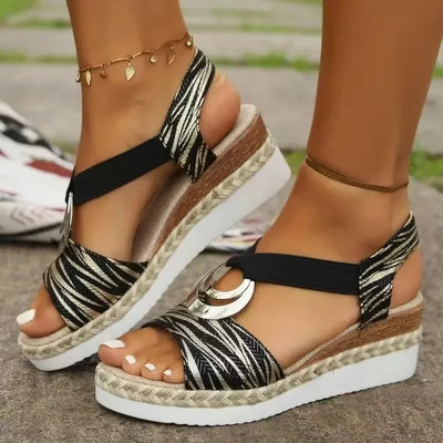 Bella - Geprinte orthopedische sandalen