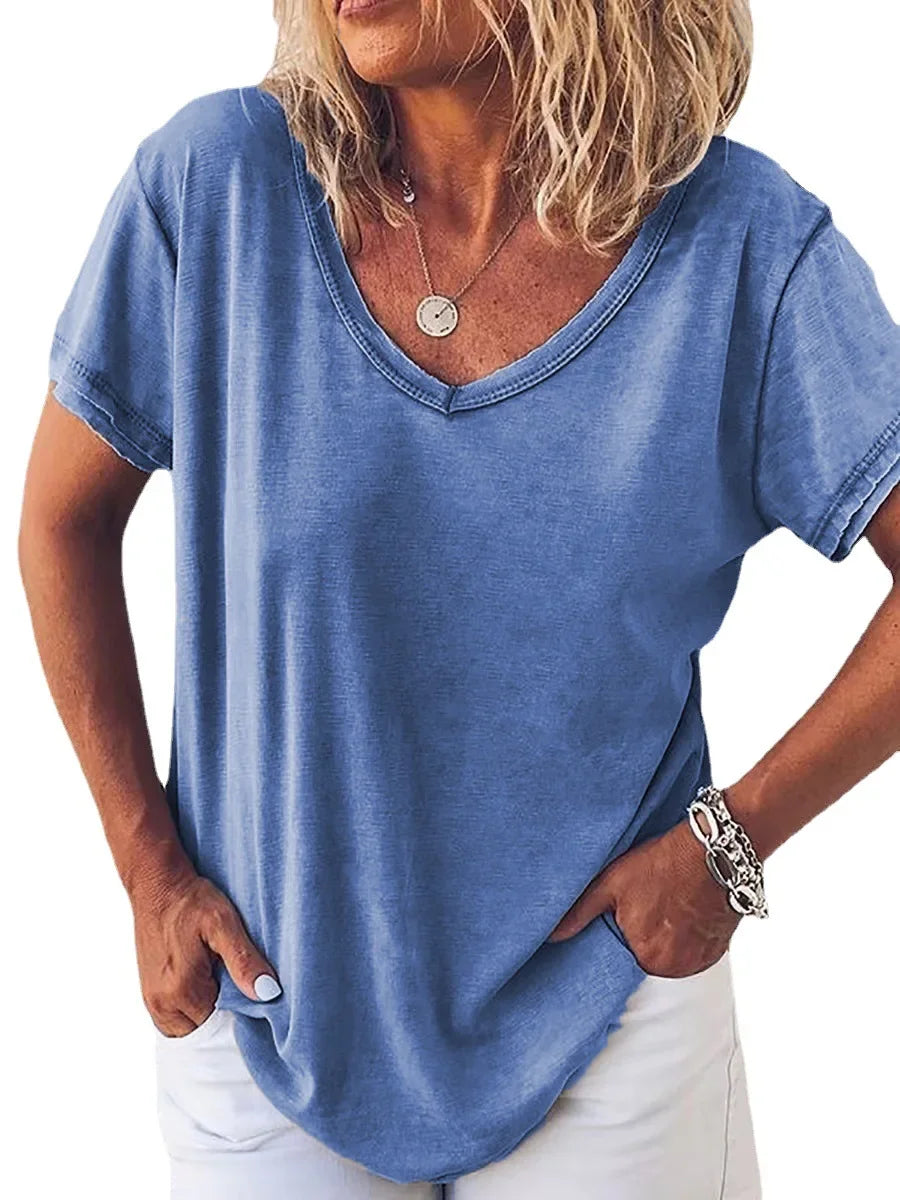 JOHANNA | COMFORTABELE LOSSE BLOUSE MET BUIKBEDDEKKING