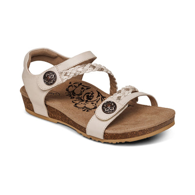 Lauren - Sandalen met gevlochten banden